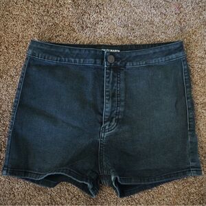 High Waisted Black Shorts Size 29